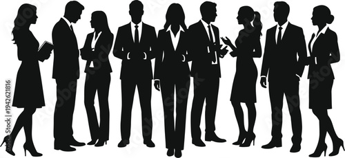 Business Professionals in Formal Attire