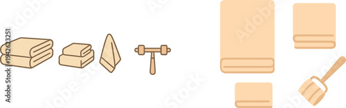 Soft and neatly folded towels sit alongside a towel and a small weight on a light background, creating a calm and inviting atmosphere for workouts or self-care routines.