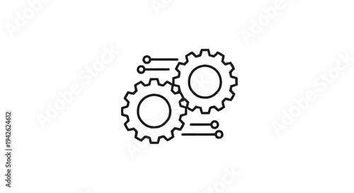 Interlocking Gears Representing Mechanical Engineering and Technology.
