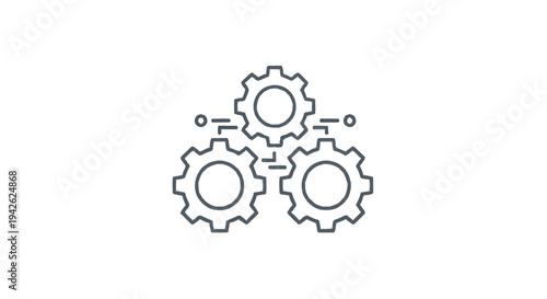 Interlocking Gears Symbolizing Mechanical Engineering and Teamwork.
