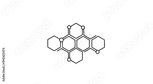 Molecular structure diagram of a complex organic compound.