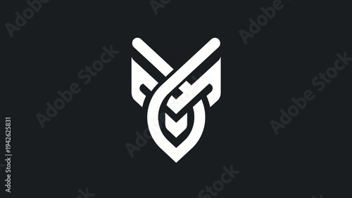 Modern Abstract Geometric Logo Design Symbol.