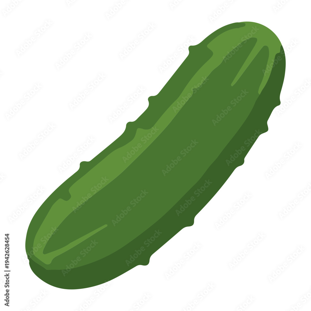 Fototapeta premium Green Pickle Illustration