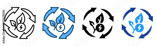 Ecology Icon Multiple Style Vector Collection   