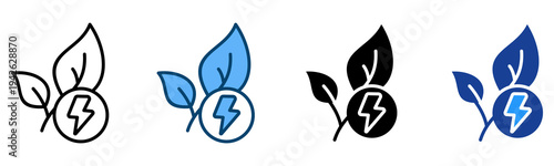 Leaf Icon Multiple Style Vector Collection   