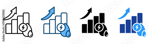 Efficiency Icon Multiple Style Vector Collection   