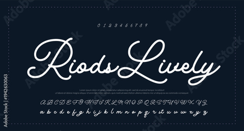 Script Brush Font Type Font lettering handwritten  