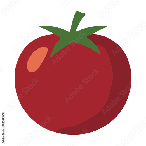 Simple Tomato Illustration