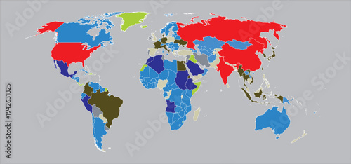 world map with vector design 