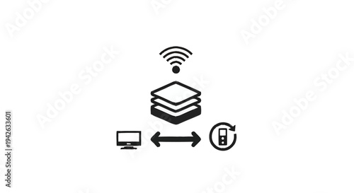 Network connectivity and data transfer between devices.