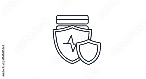 Medical Insurance Protection Shield Healthcare Concept.