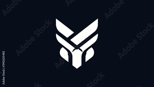 Modern Abstract Geometric Fox Head Logo Design.