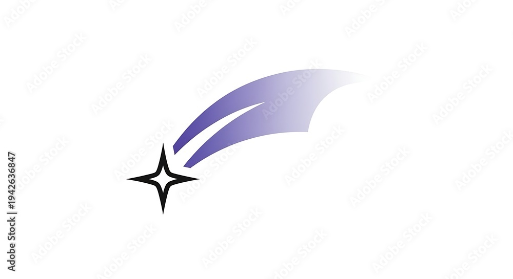 Obraz premium Abstract star and trail design