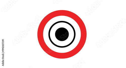 Red and White Target.