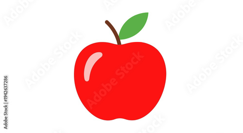 Red Apple Fruit Icon.
