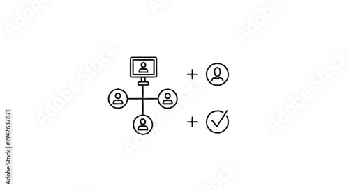 Network Diagram Illustrating Connection and Verification.