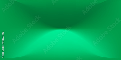 Dark green studio room. 3d backdrop for product presentation. Minimal wall scene. Showcase, promotion display. Vector illustration