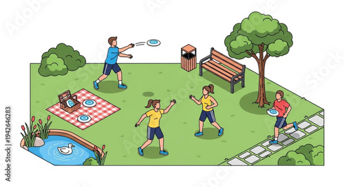 Children Playing in the Park.