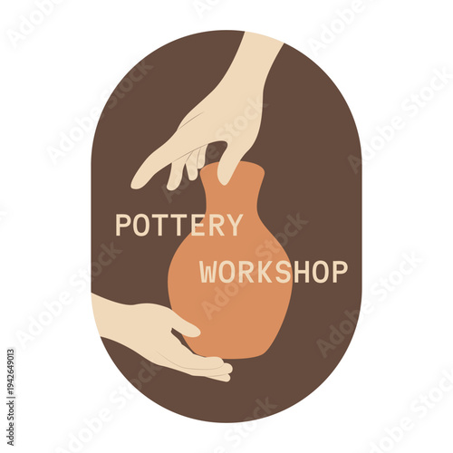 Pottery workshop illustration