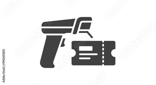Ticket Gun Icon.