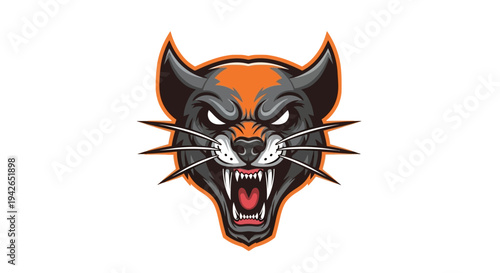 Tiger Head Logo Emblem.