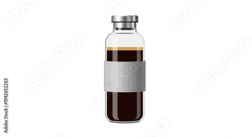 Vaccine Bottle Liquid Medicine.