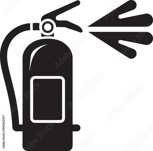 fire extinguisher isolated on white