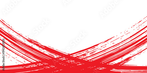 Red white brush stroke pattern car sticker abstract banner sporty lines red white color combination brush stroke pattern grunge motorsport racing design, Eps 10.