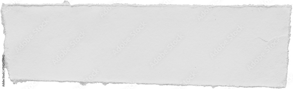 Fototapeta premium White ripped paper torn edges strips isolated on black background