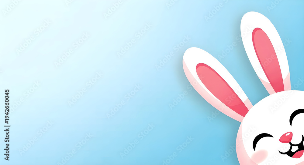 Obraz premium Easter bunny portrait with pastel colors and whimsical design for easter celebrations