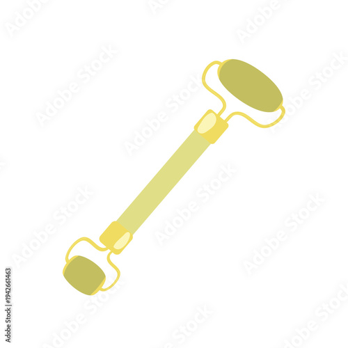 Face roller massage tool vector illustration.