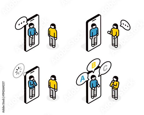 A person conversing with an AI-powered app