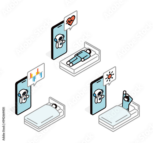 A person using an AI-powered sleep management app