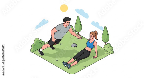 Couple Playing Tug of War Together.