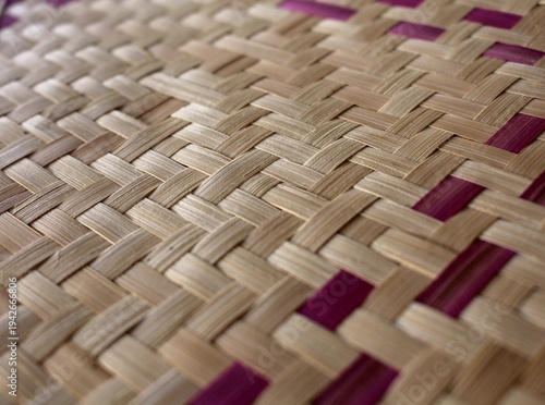 woven bamboo background.
The bamboo texture in the webbing is commonly known as traditional hand fans in the village.