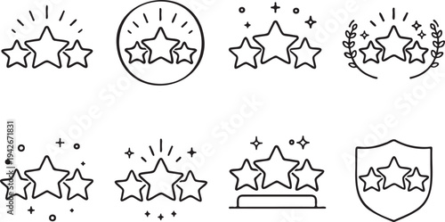 bug insect outline icon set nature symbols, small insect line icons collection minimal, biology bug graphic elements