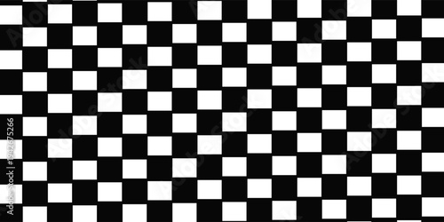 Black and white checkered pattern, Checkerboard seamless pattern.vector eps10
