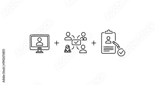 Online Recruitment Process and Candidate Selection Workflow.