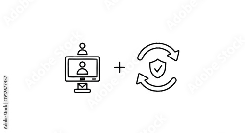 Online Security and Data Protection Concept.