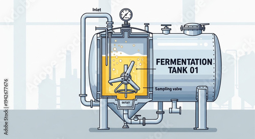 Fermentation Tank Industrial Equipment Brewery.