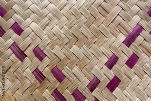 woven bamboo background.
The bamboo texture in the webbing is commonly known as traditional hand fans in the village.