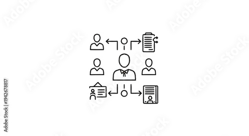 Organizational Chart Showing Team Structure and Workflow.