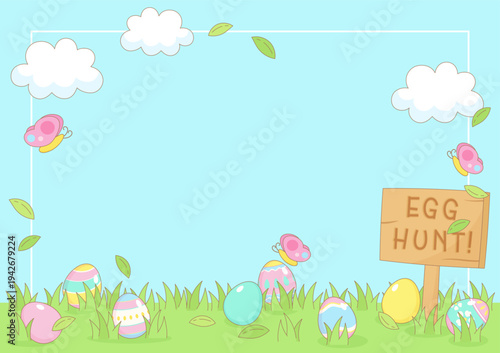 easter egg hunt background 2
