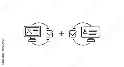 Online Verification Process and Data Exchange Between Computers.