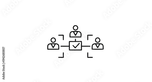 Organizational Chart with Team Members and Task Completion.