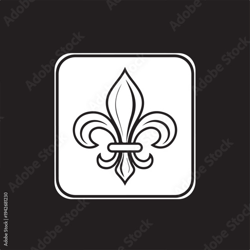 fleur de lis - ornament icon vector