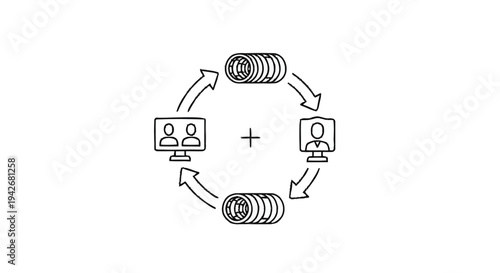Online Collaboration and Digital Communication Cycle.