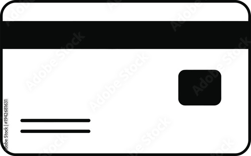 Simple credit card illustration