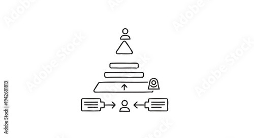 Organizational Hierarchy Chart with People and Tasks.