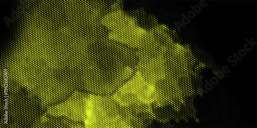 Camouflage seamless pattern. Digital military texture. Print on fabric on clothes. Endless pattern of hexagonal elements. Vector graphics